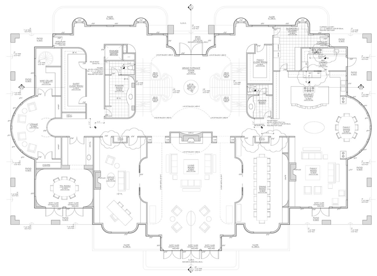 Architectural floor plan of Part 3 residential estate in British Columbia