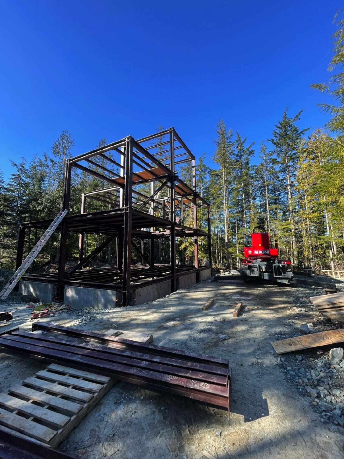 Foundation and steel work
