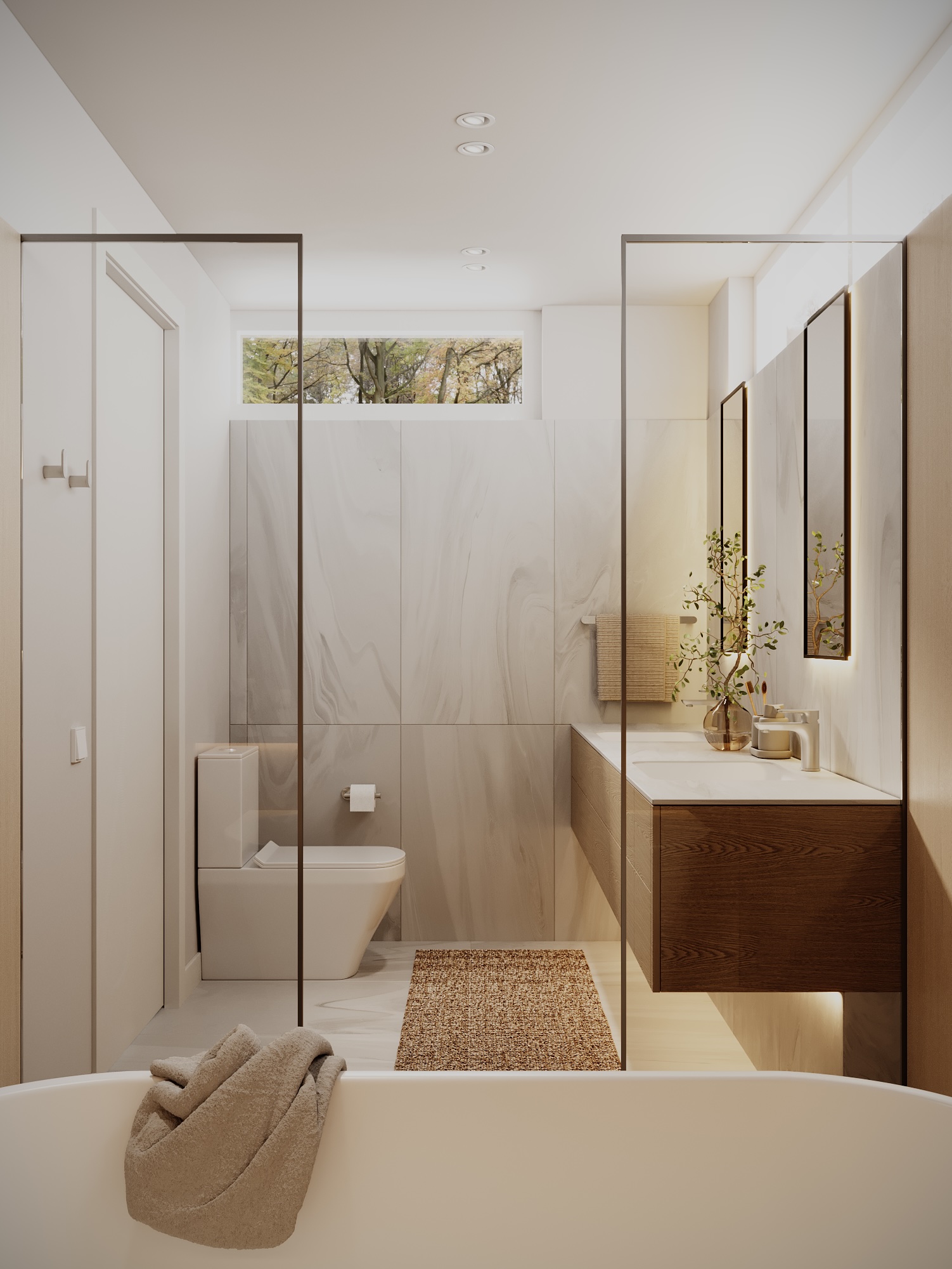 Fourth bathroom at Lawson West Vancouver by Eurohouse Studio