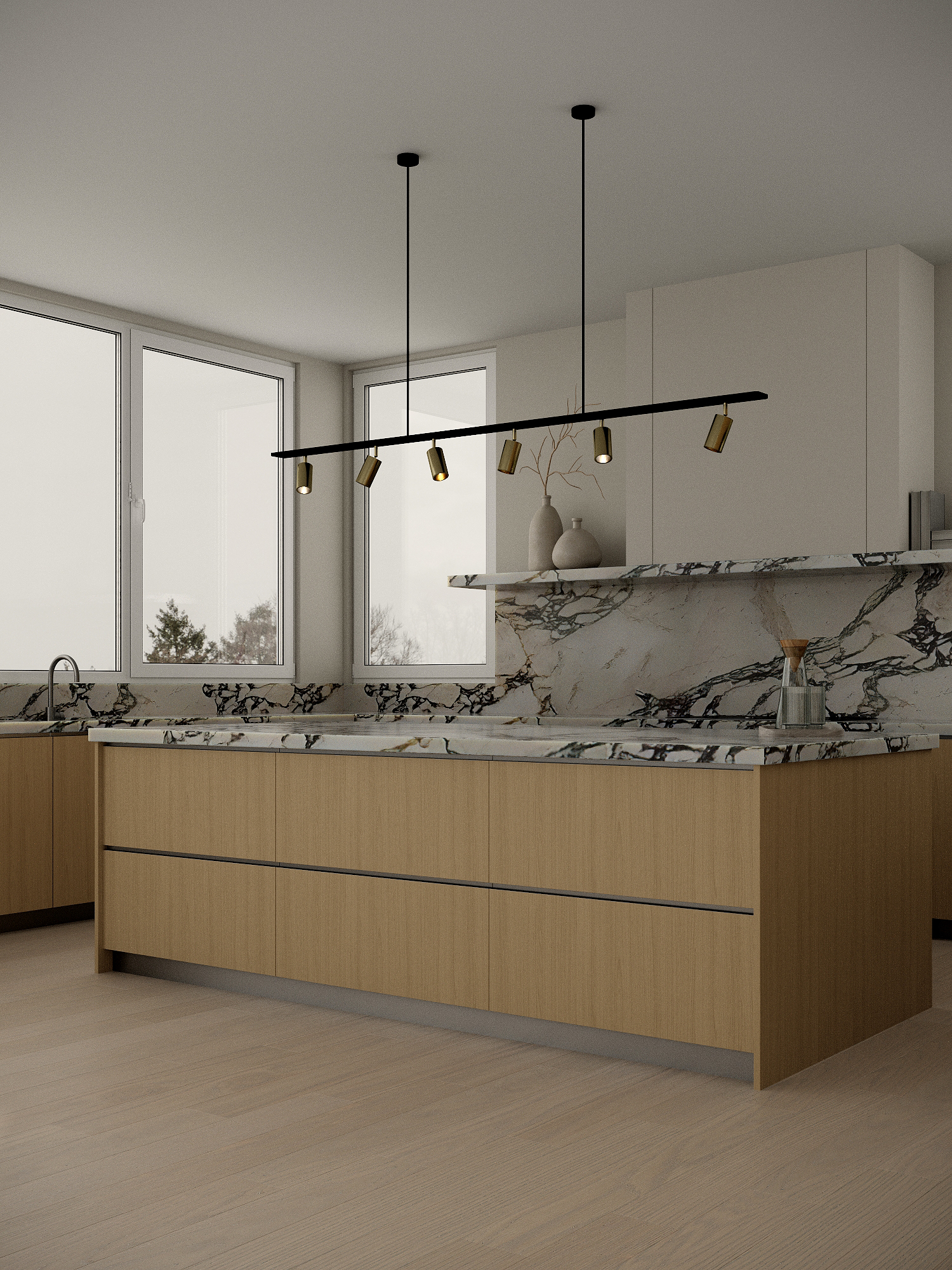 Kitchen detail at Lawson West Vancouver by Eurohouse Studio