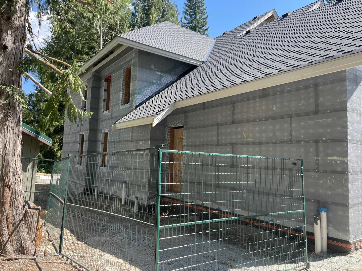 ICF insulated concrete form walls during construction of the Rainbow Whistler custom home