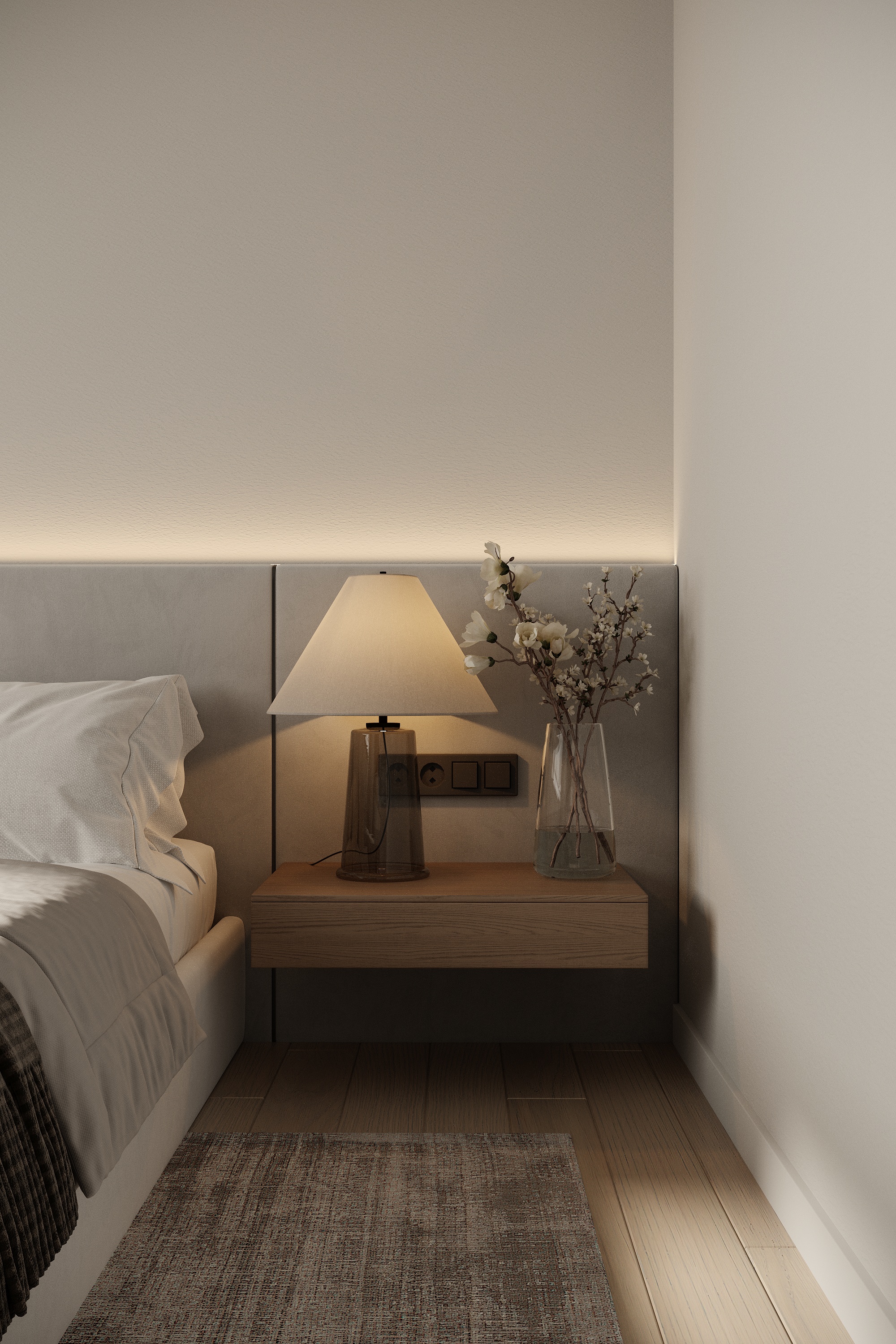 Second upper bedroom at Scandinavian barn house West Vancouver by Eurohouse Construction