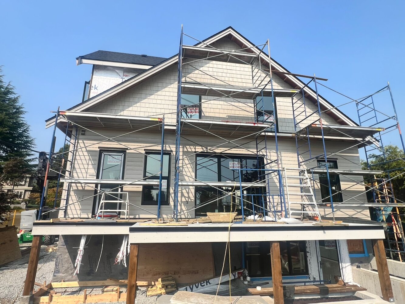 Rear exterior progress